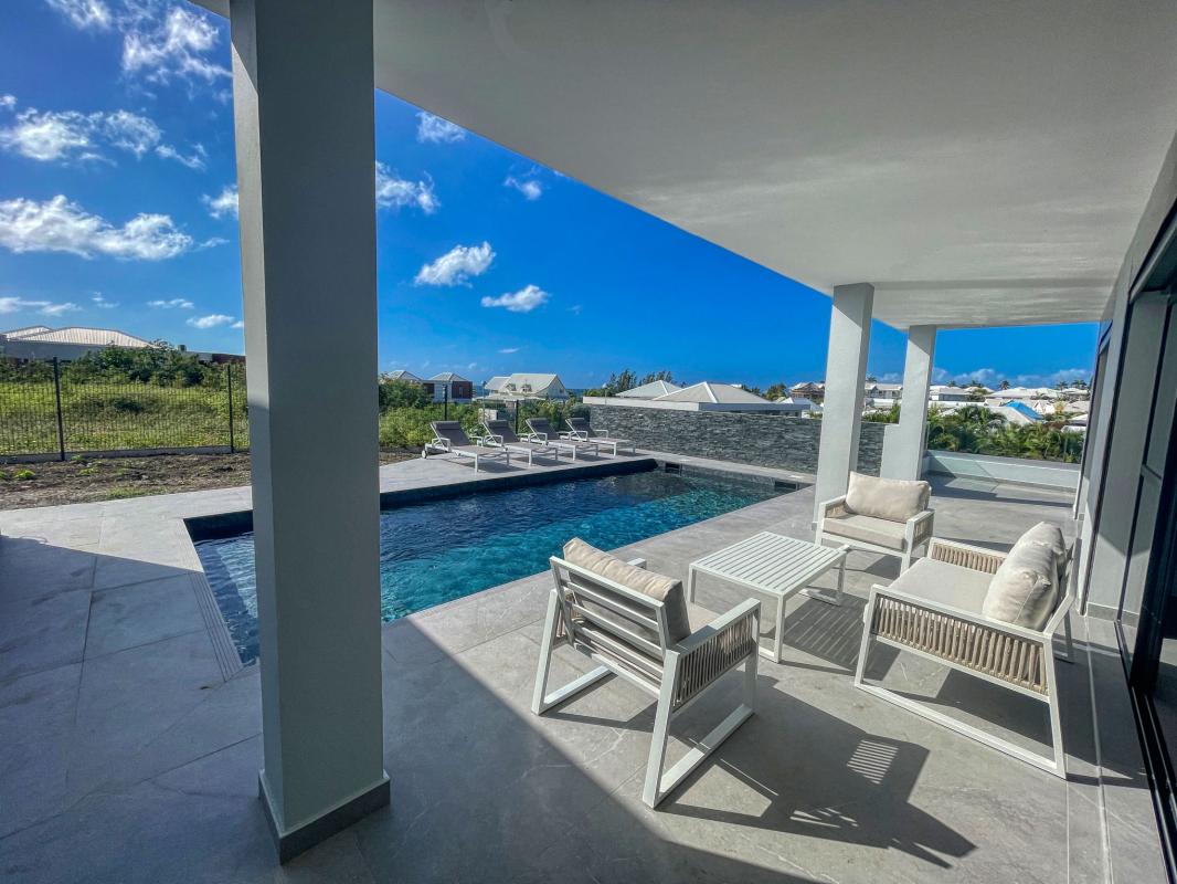 33- Location villa avec piscine Saint François Guadeloupe - vue ensemble